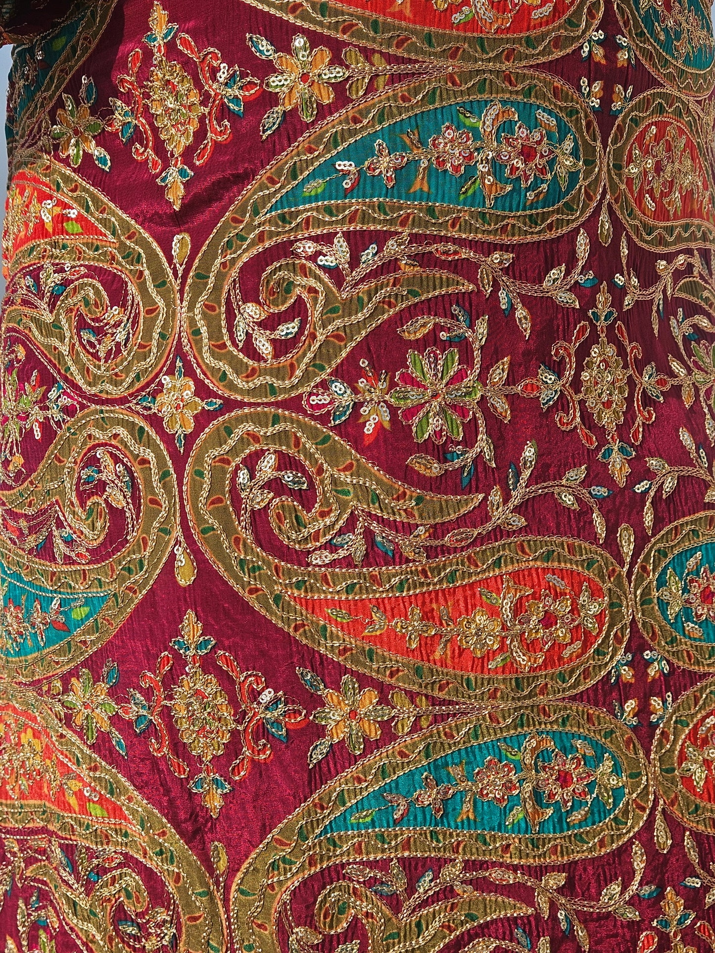 Multicolour Embroidered Kurta
